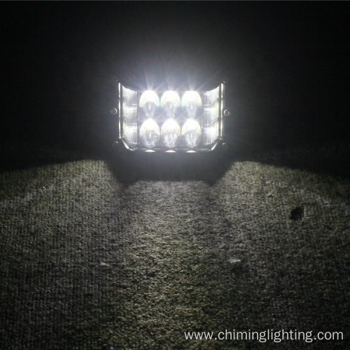 Square 3.8" 36w Led work light with side lights ,high performance offroad ATV UTV LED driving light
